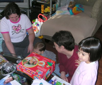 Mia and Mom with Cousin Lisa and Karl