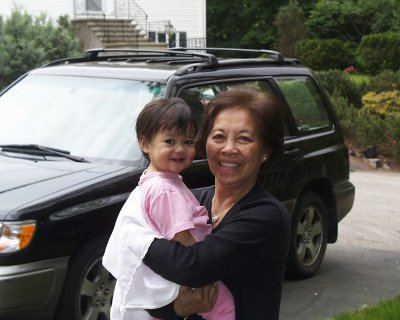 Mia with Grand Mom Umali