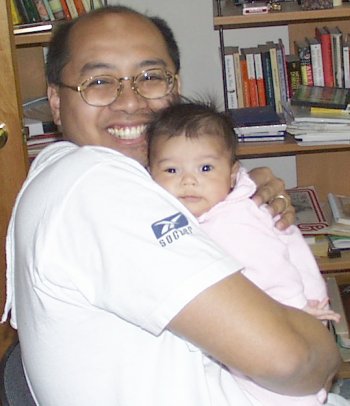 Mia with Dad