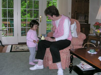 Mia with Grandmom