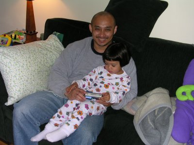 Mia with Uncle Ron