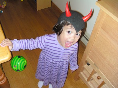 Mia as the devil