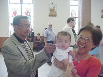 Mia with Paternal Grandparents