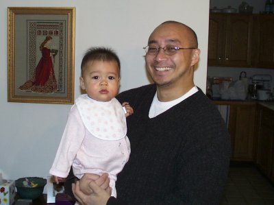 Mia with her Godfather, Ron