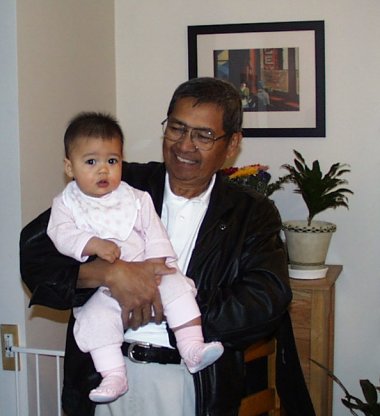 Mia and Grandpa Umali
